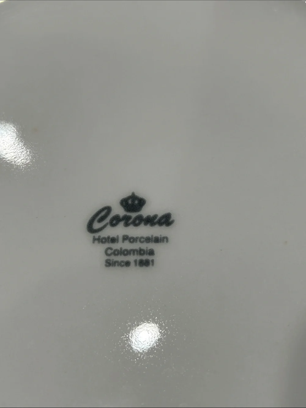 White Fish-Pattern Ceramic Plate and Cup Set - by Corona